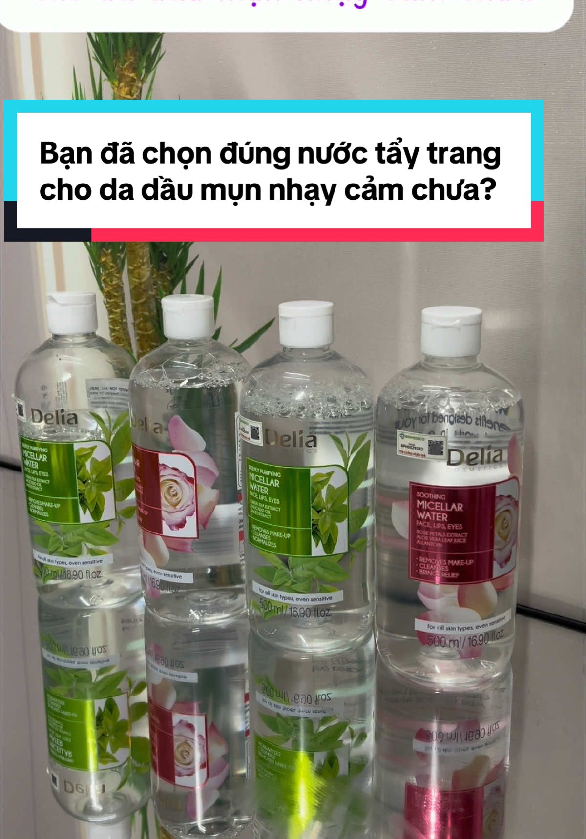 Sản phẩm cho da dầu mụn làm sạch sâu nhưng ko mất đi độ ẩm tự nhiên #nuoctaytrangtraxanh #nuoctaytrangdadaudelia #nuoctaytrangdadaumun #nuoctaytrangxanhladelia 