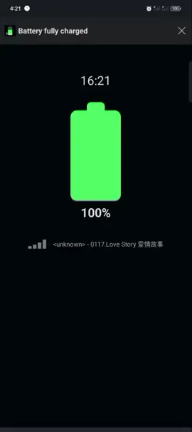 Battery notification,Full charge  ganda talaga pakinggan ang musikang ito, mapipigilan mong alisin sa charger ang cp huhuhu😆🥰