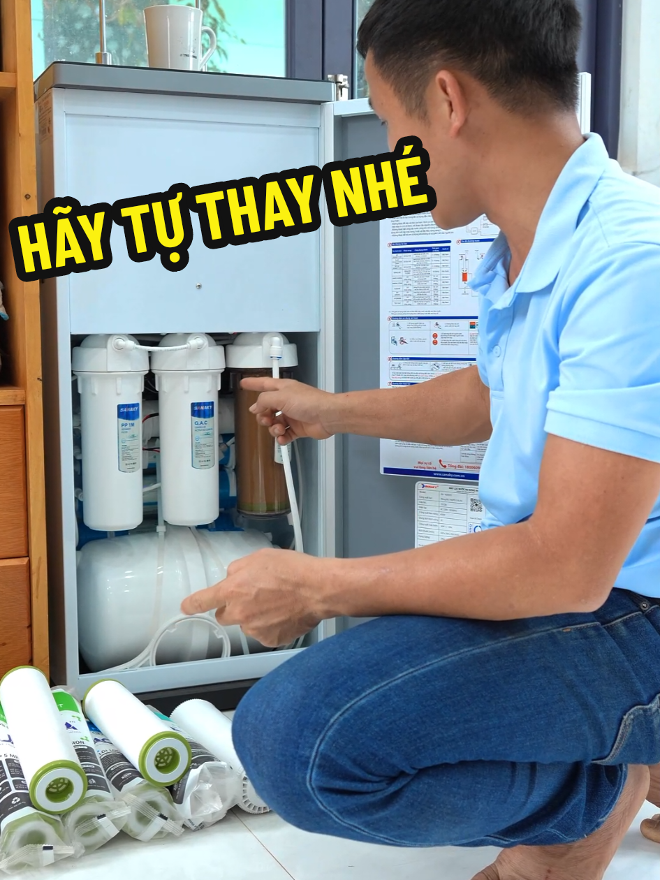 thật bất ngờ vì bây giờ lõi lọc nước rẻ quá, ai cũng có thể mua về tự thay dễ dàng. #binhdiennang #binhdiennang2 #maylocnuoc #loilocnuoc #thayloilocnuoc #combo8loilocnuoc123aqua #diennuoc 