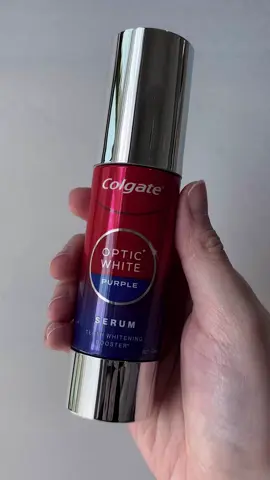 🦷 Colgate Optic White Purple Serum 🦷  Whitening boost, instant color correction for yellow tones! This is Colgate’s first ever Purple Serum, inspired by the color theory! Also removes surface stains and is enamel safe!  To use, apply 1 pump on a toothbrush and brush gently for 2 mins! Expel excess and rinse!  My review:  What an interesting product! It’s a teeth whitening serum that you use similar to a toothpaste (brushing in gently), but it’s not a replacement. Really easy to use. I must say I find it quite effective! I do see some improvements on my teeth color after using this. I’m using this together with the purple toothpaste of the same range! Give it a try!   @tryandreview @Colgate Palmolive #colgate #purpleserum #teethwhitening 