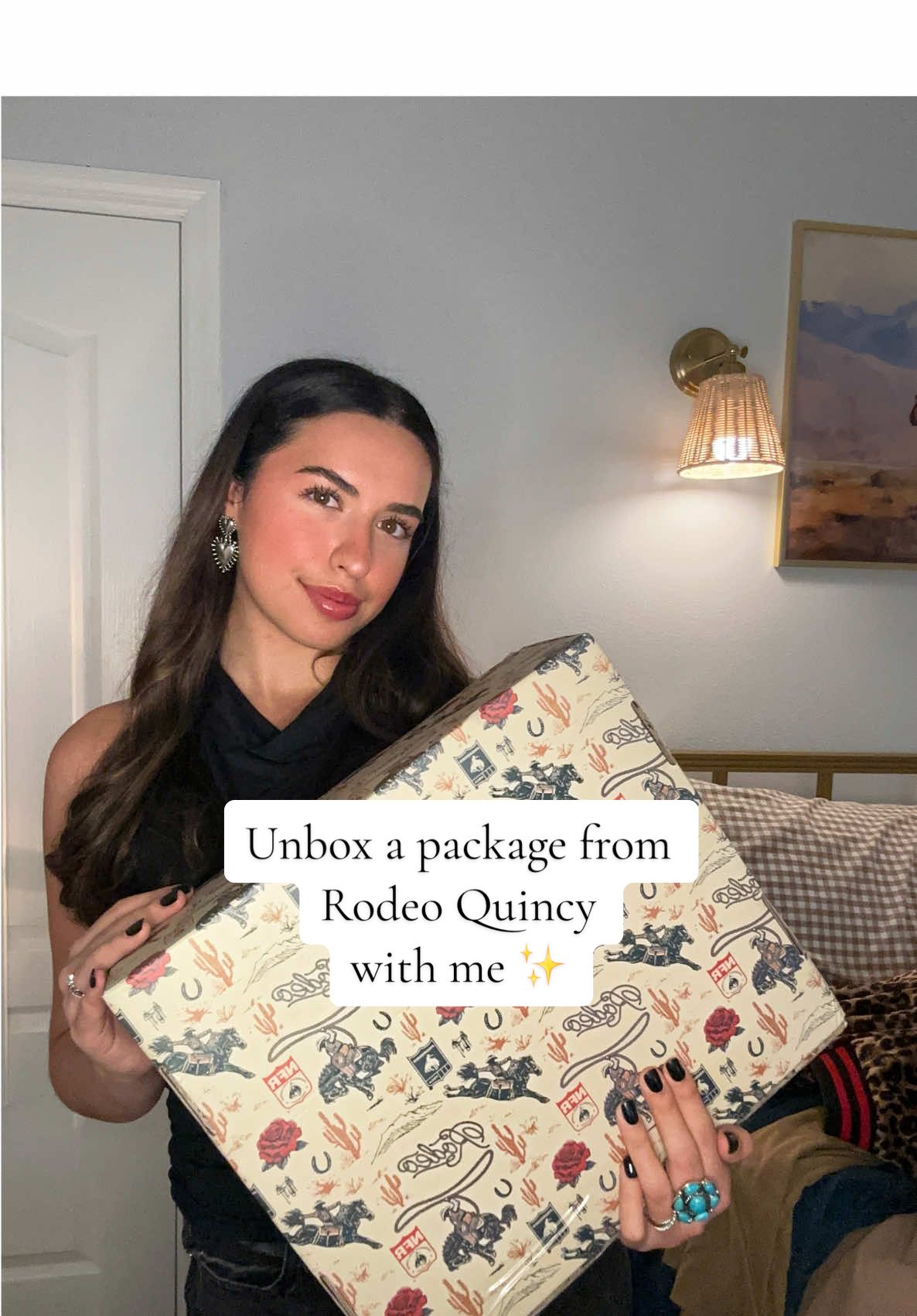 Unbox a @Rodeo Quincy package with me! 🤎 So in love with everything. Your one-stop shop for everything western ✨ #unboxing #unboxinghaul #outfitinspo #rodeo #rodeooutfits #style #styleinspo #fashion #western #westernfashion #countryoutfit 