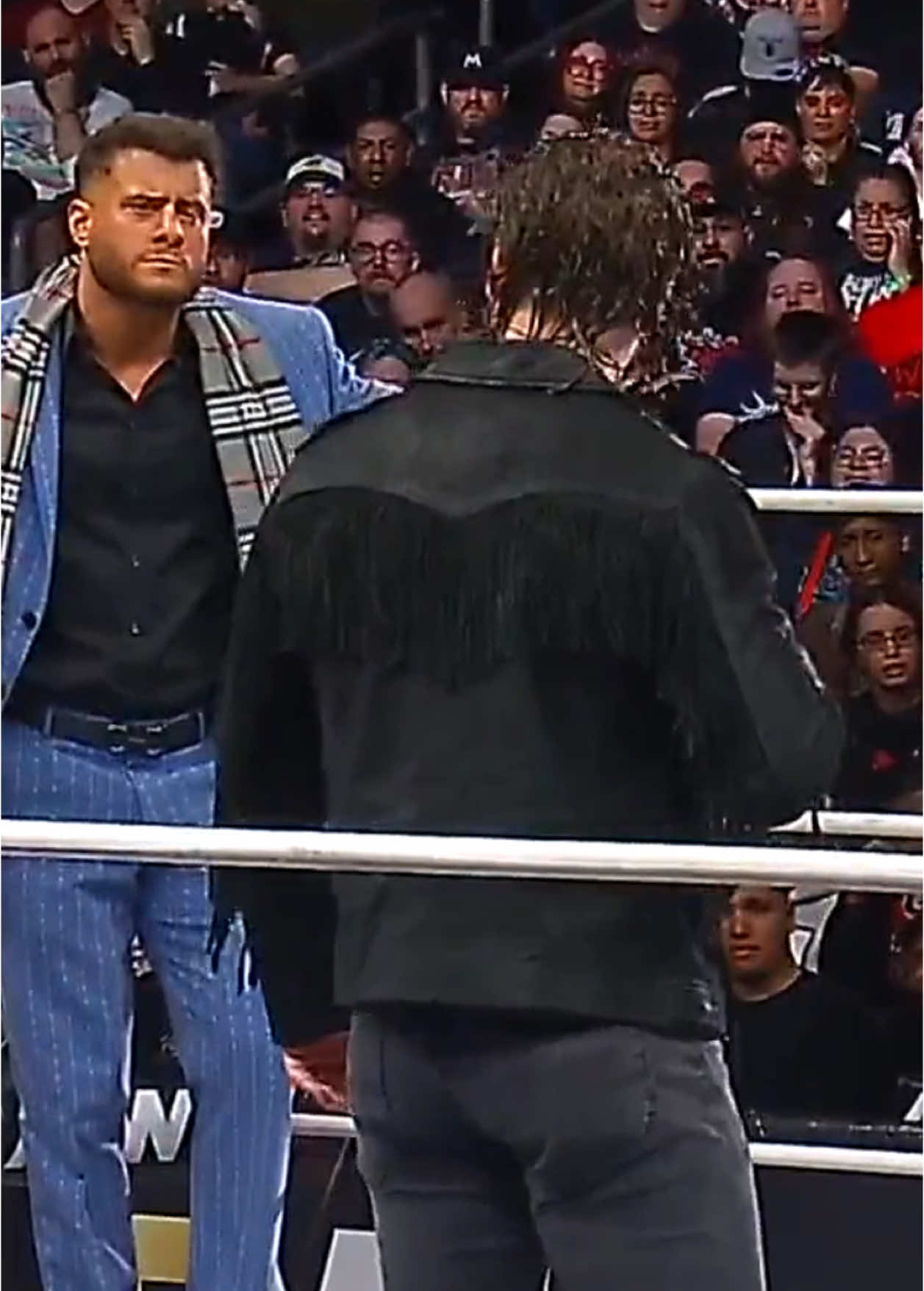 MJF & Hangman Adam Page had a face to face during AEW Dynamite! #aew #aewdynamite #allelitewrestling #prowrestling #prowrestlingtiktok #mjf #hangmanadampage #sportsonmax 