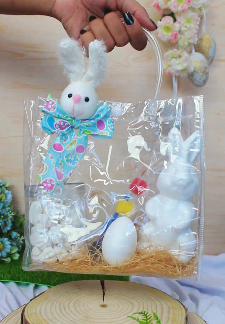A sacolinha mais viralizada de 2025 agora na versão de Páscoa 🥰🐰 #artlille #sacolinha #sacolinhasurpresa #sacolinhatransparente #embalagem #embalagempascoa #pascoa 