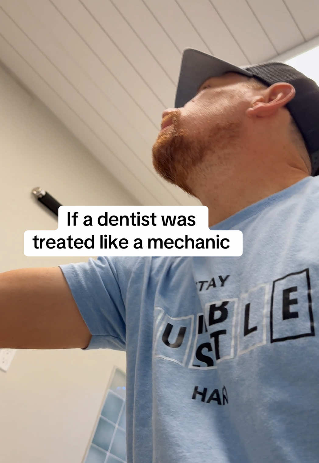 “Ever since” you pulled my tooth… #mechanic #autorepair #funny thanks @parkermitch3ll for being a good sport 😆 