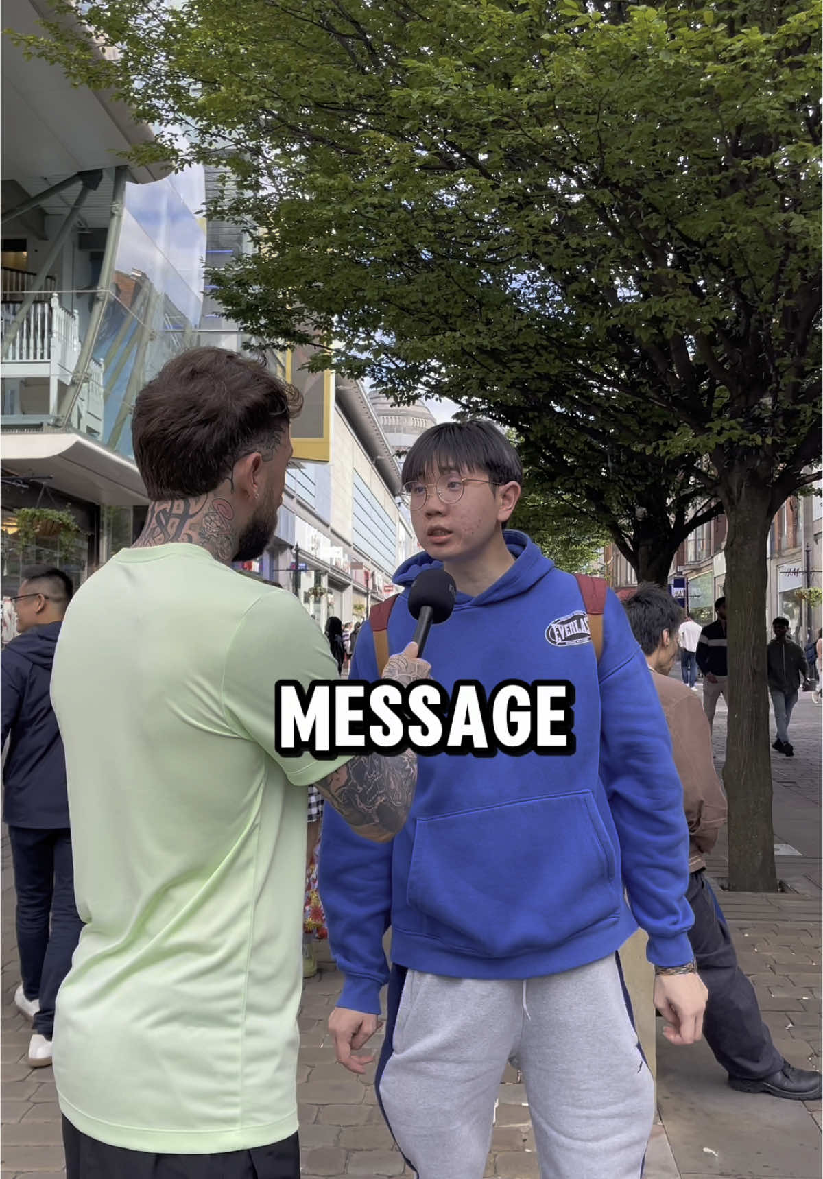 What is one message for the next person?