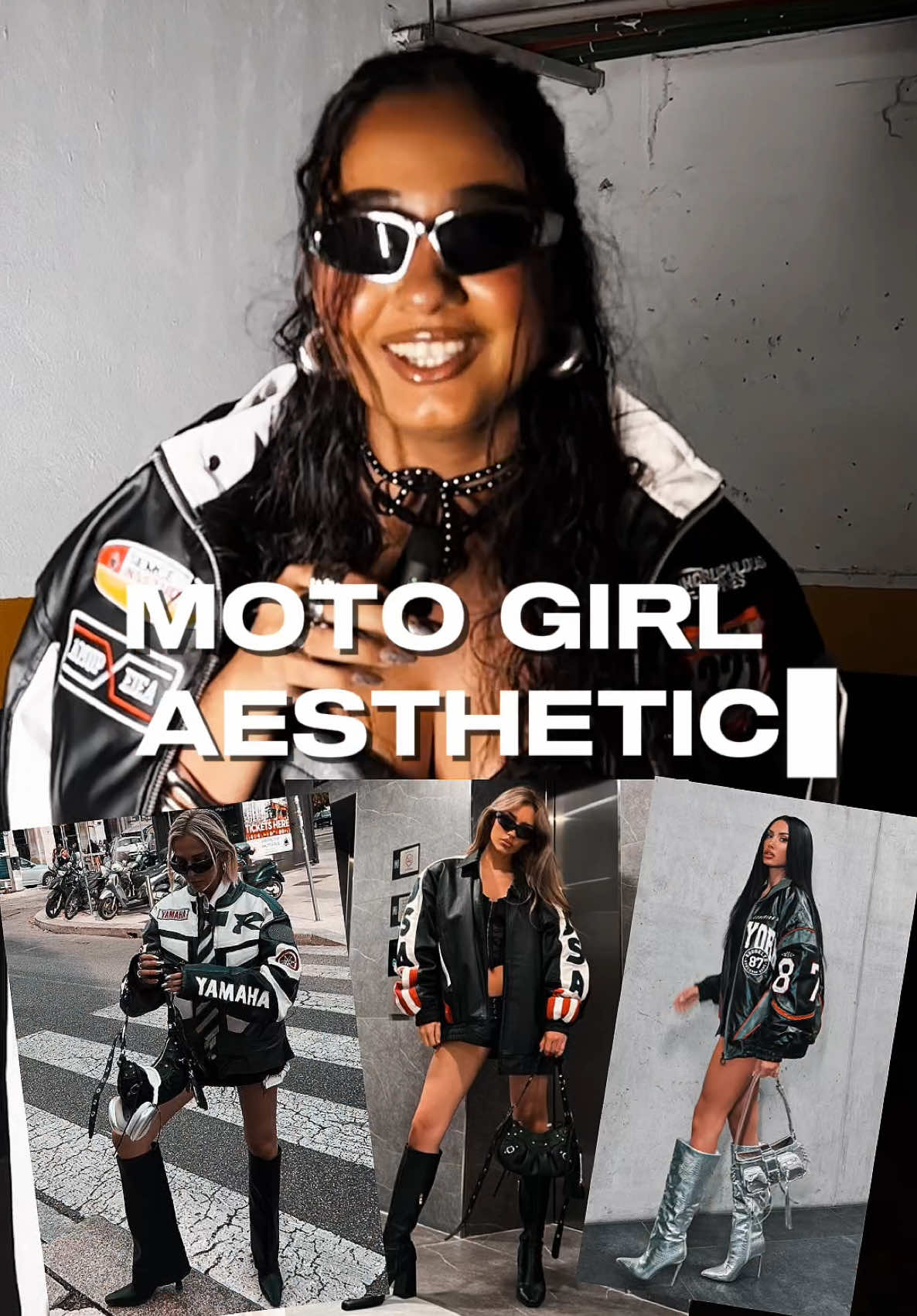 🔥 A tendência Moto girl aesthetic/ Biker Core chegou acelerando na moda! 🖤🏍️✨ Se você ama um styling cheio de presença, essa trend é para você! #Motogirl #BikerCore #MotoFashion #FashionTrend #StylingPower #EstéticaMotogirl #StreetStyle #motomami #racingjacket #bikecore #MotoTrend #motorcycle #bikeroutfit #BikerStyle #StreetwearStyle #motogirl #fashion #tendencia #girls #bikergirl #THEICONIC 