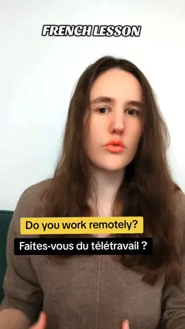Common questions in FRENCH about WORK 🇫🇷 (asked formally with 