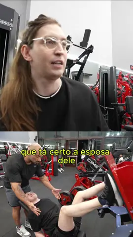 Felca no seu primeiro treino de perna com Cariani e Julio Balestrin - Part2