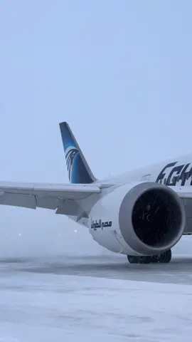 EgyptAir Brand New B787 arriving at Snowy Toronto Pearson ⚡️✈️🇪🇬 #aviation #boeing #b787 #dreamliner #snow #snowstorm #aesthetic #egyptair #Invincible #yyz #toronto #canada #invincible #aviationlovers #planespotting #fyp 