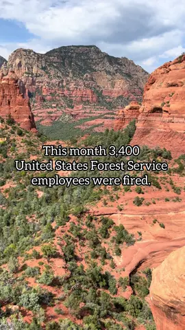 On February 14, 2025, 3,400 employees were wrongly terminated from the United States Forest Service. These terminations included field rangers, wilderness rangers, trail crew, biologists, archaeologists, recreational techs, forestry techs, botanists, public affairs officers, river rangers, and geologists. Many of these positions were doubling as Foot Patrol in their forests.  These terminations were full time permanent positions. Probationary designation is NOT mutually exclusive with unqualified –  Many of these individuals were years into working with the federal government and were not recent new hires or new overall to the Forest Service.  These cuts affect essential workers who work on wildland fires with red card status, maintain trails, manage campgrounds and facilities, support search and rescue operations, monitor wildlife, restore landscapes, and clear hazardous fuels that aid in wildfire preparedness. These reductions will make it MUCH harder for our forest service employees who are left to care for public lands and for Americans to have safe, enjoyable outdoor experiences. 🚨IF YOU PLAN TO VISIT NATIONAL FORESTS IN THE NEAR FUTURE, YOUR VISITOR EXPERIENCE MAY BE AFFECTED. 🚨 📞 LOOKING FOR ACTIONABLE WAYS TO BE INVOLVED? 📧  Please call and write your lawmakers right now (you can do this more than once) and ask them to push back against cuts to land management agencies and to reinstate the terminated public lands employees. Let them know how passionate you are about our public lands, and this is NOT something you will let go. You can find the link to the @outdooralliance Fast Action Form in my bio where you can quickly email your representatives! **The data presented was crowd sourced with the help of many brave federal employees who are trying to get the word out but remain anonymous in fear of losing their jobs.**