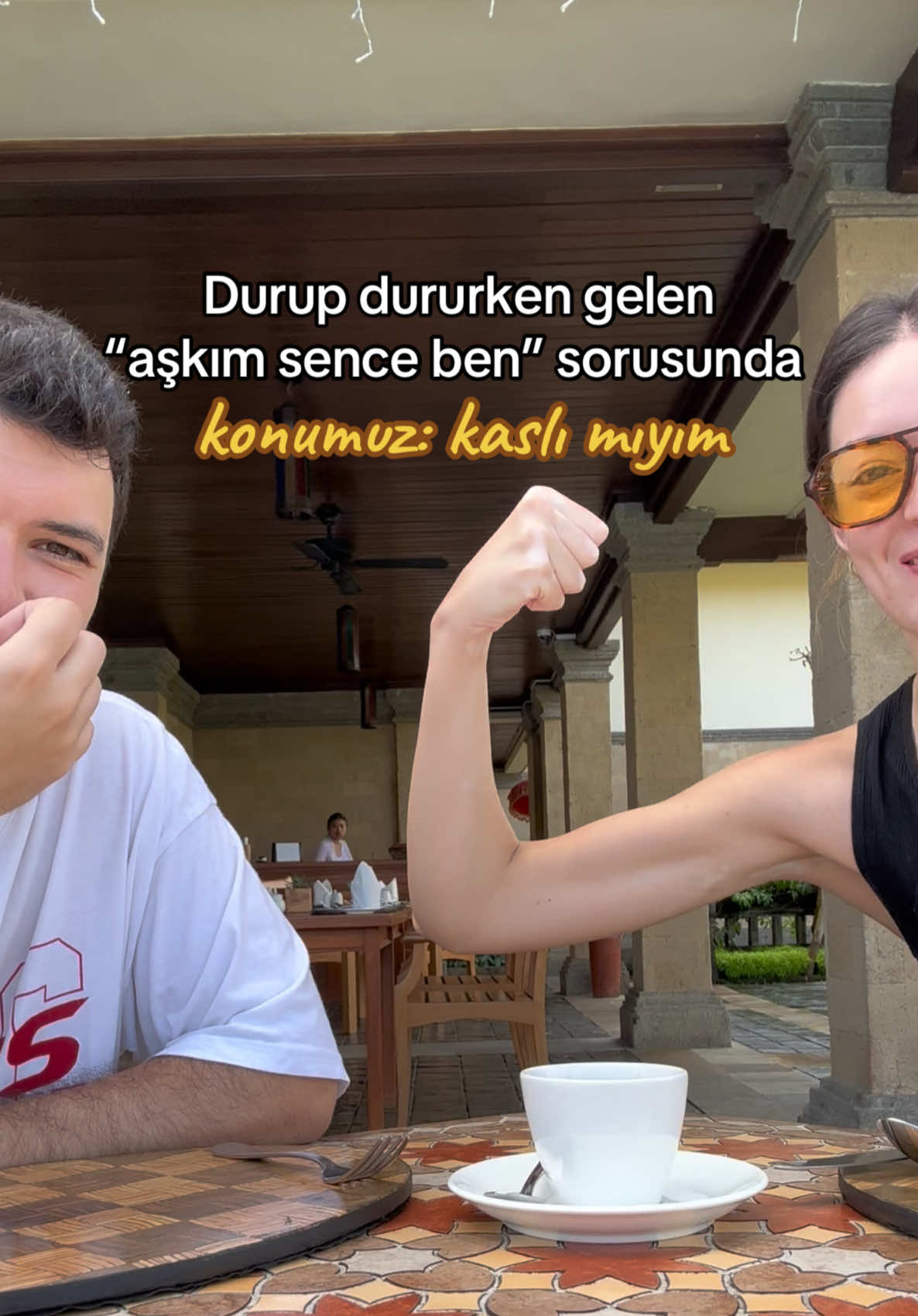 Aşkım sence ben kaslı mıyım 💪🏻😅