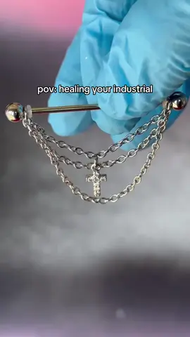 SOS pls someone help me 😭 #industrialpiercing 