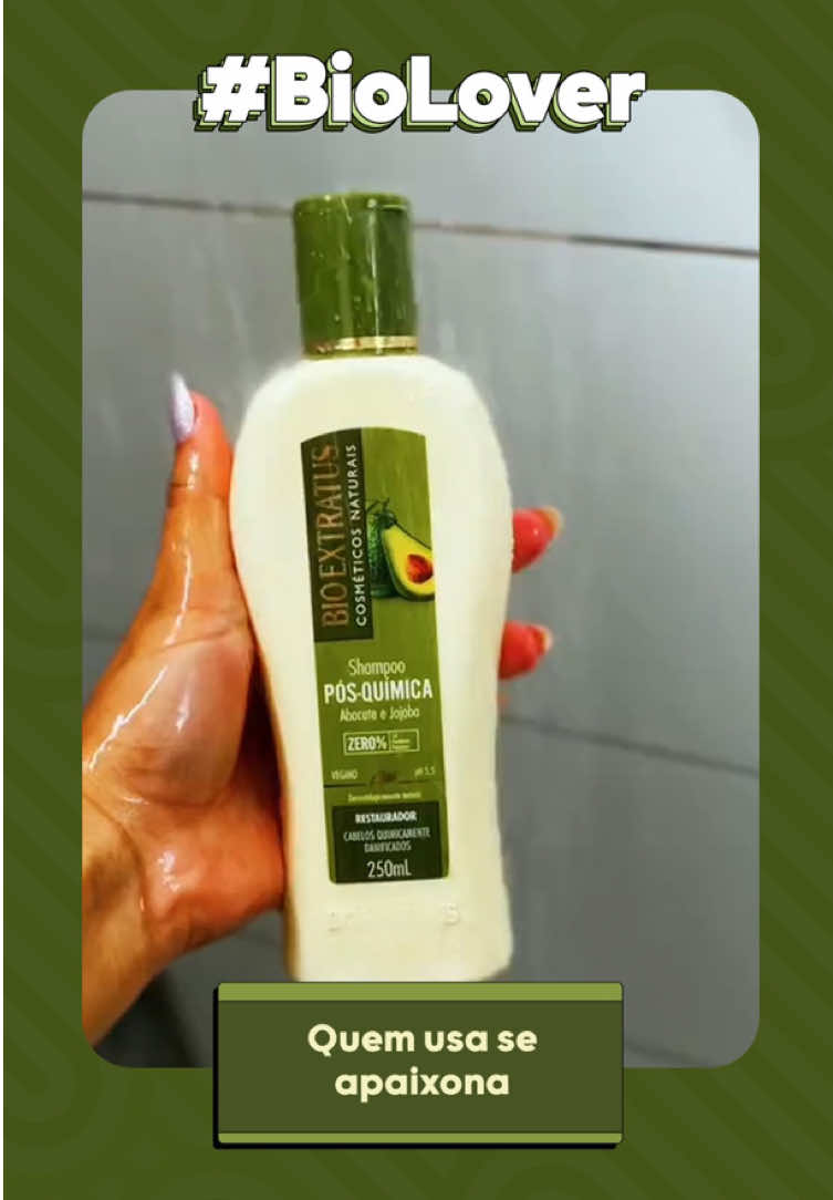 A linha Pós-Química é amor à primeira vista, né, @SILVA ?🤭💚 Me conta nos comentários: qual linha ganhou seu coração?  #BioExtratus #BioLover #PósQuímica #CabeloDanificado #QuímicaCapilar #TratamentoCapilar
