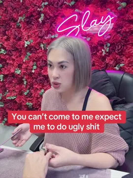 You don’t get what you want with me.  #nails #drama #beauty #salon #SmallBusiness #juliesbeautybydesign #funnytiktok #relatable #what #slay 