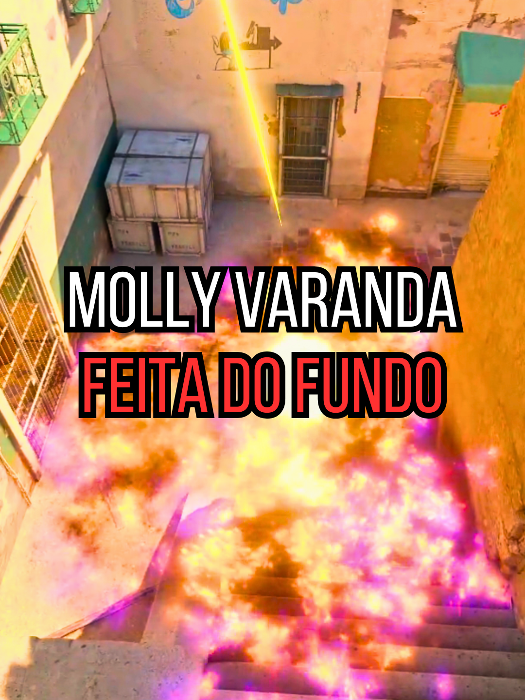 Molotov varanda feita do fundo na Dust2 #cs2 #counterstrike