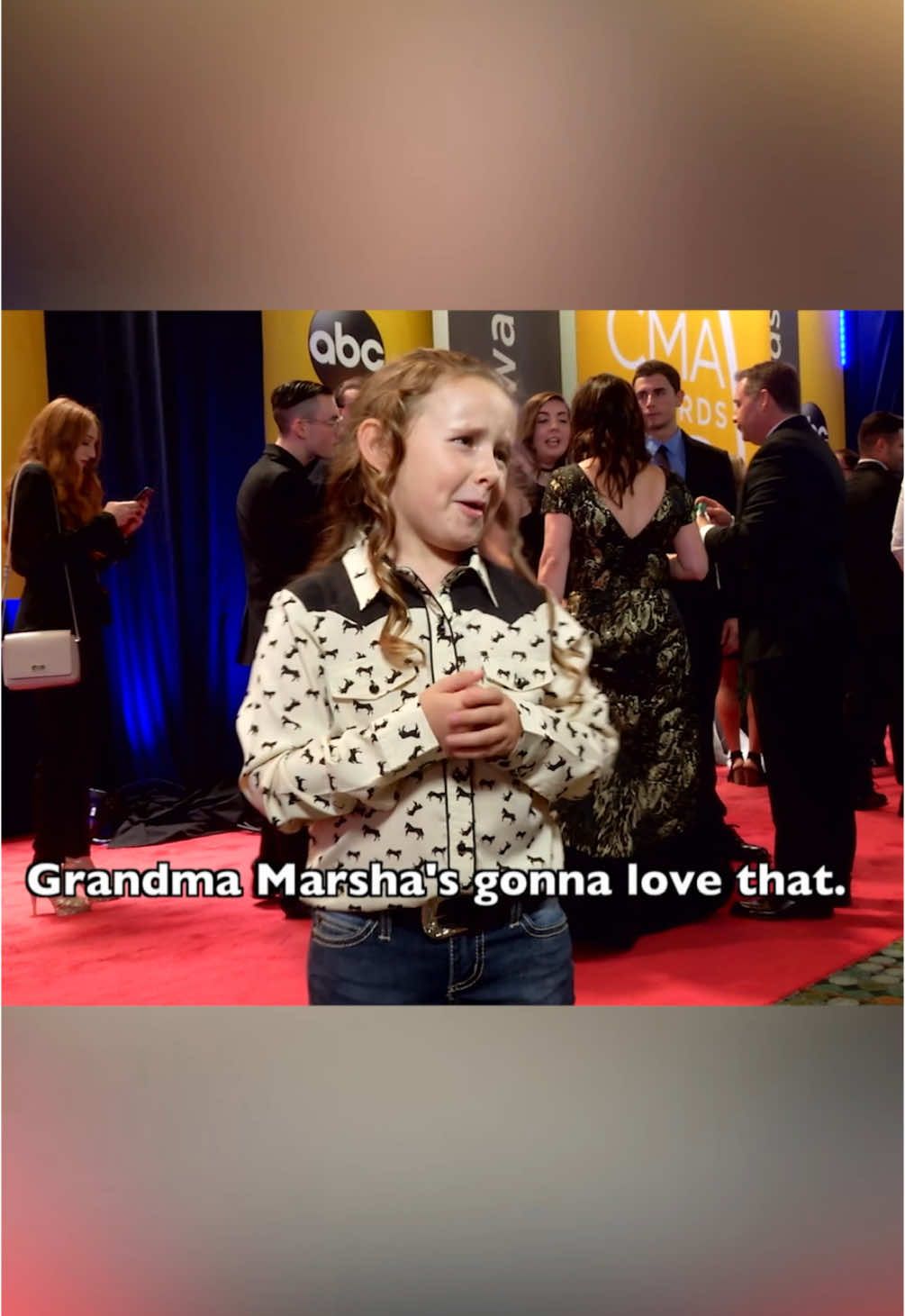 Macey Hensley was a wonderful red carpet correspondent for the #CMAawards, no ifs, ands or boots.  