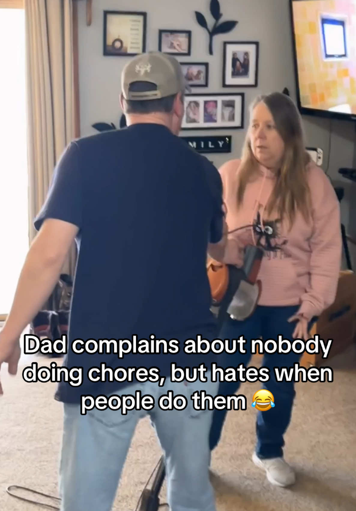 Dad complains about nobody doing chores, but hates when people do them. #dad #relationships #relatable #comedy #funny #family #drama #marriage #husbandwife #dadlife #dadsbelike #dadjokes #dadsoftiktok #rant #foryou #fyp #trend #trending #this #original 