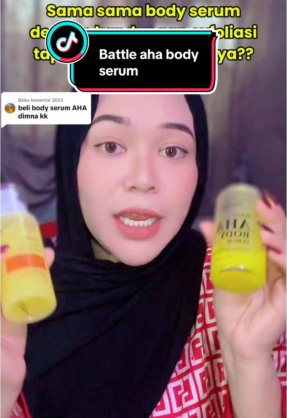 Membalas @2022 Battle aha body serum yang sama sama viralnya, yang satu dari perfect white yang satu nya lagi dari whiteinc. Kalian tim aha yg mana nih guys?? #whiteinc #perfectwhite #ahabodyserum #battleahabodyserum 