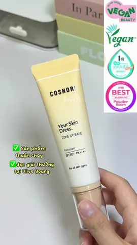 Chỉ 5’ mỗi sáng có lớp nền siêu đẹp, mê quá trời #cosnori #kemnencosnori #cosnoriyourskindress #makeup #reviewlamdep #goclamdep #beauty #fyp 