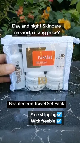 Beautederm travel set.. Nakasale, free shipping and may pa freebie pa.. 😘 Your everyday, day and night skincare.. #beautederm #beautedermskincare #beautedermbaby #onlybeautederm #beautedermfinds#beautedermtiktok #beautedermtiktokshop  #affiliatetiktokshop #affiliatetiktok #affiliatemarketing #affiliate #fypp #fyppppppppppppppppppppppp#fypp #fypagee #fypagetiktok  #fyppp #fypage #highlights #highlightseveryonefollowers #highlightseveryone #tiktokfinds #TikTokShop #fypシ゚ #fyy 