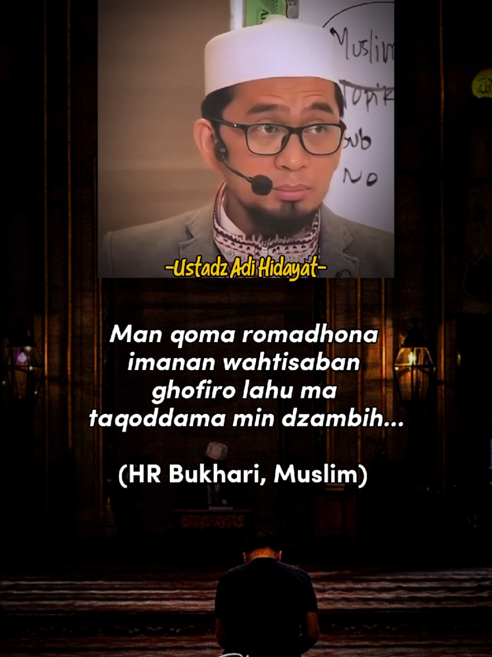 Semoga Allah mempermudah ibadah kita di bulan Ramadhan ini... Aamiin🤲🏻 #selfreminder #dakwah #ustadzadihidayat #Ramadan #fyp 