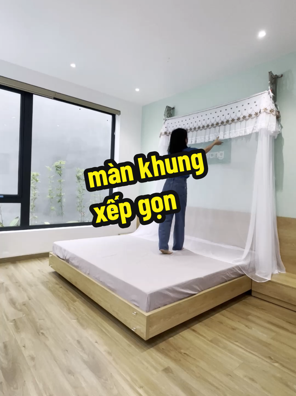 Màn khung xếp gọn cao cấp: Khung dày chắc khỏe, vải mang mắt nhỏ trơn mềm, độ bền vải trên 10 năm. Đủ size giường, nhiều màu #màn_khung_xếp #màn_khung #màn_giường_ngủ #mùng_khung_inox #khung_màn #màn_khung_đẹp #màn_khung_1m8 #màn_khung_1m6 