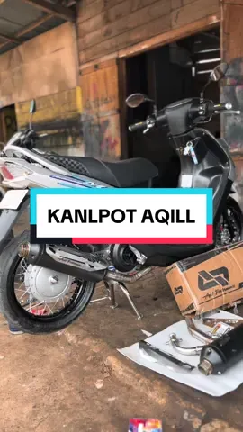 Knalpot Standar Racing Aqill Exhaust Type A-Series Black Coating untuk Mio Sport Beat & Vario Motor #miosporty #mioproper 