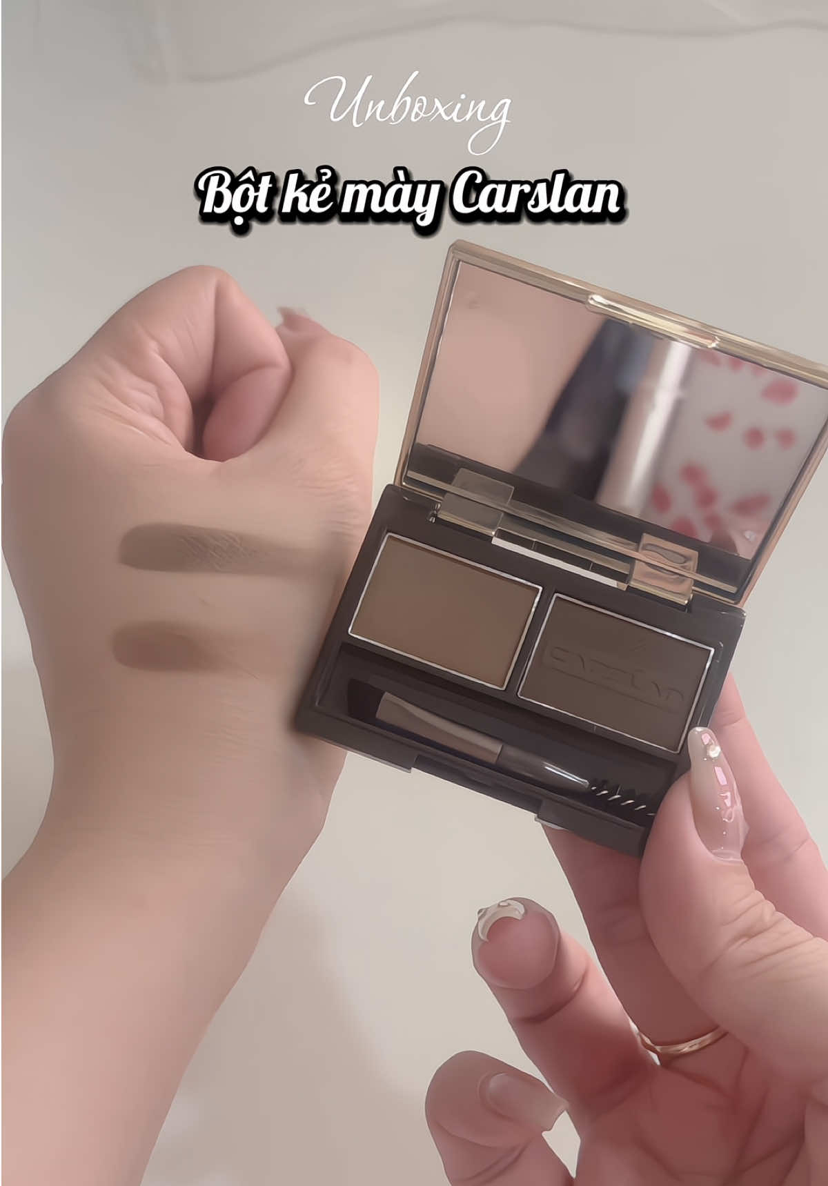 Bột kẻ mày Carslan #trinh_review #botkemay #carslan #kechanmay #kemat #makeup 