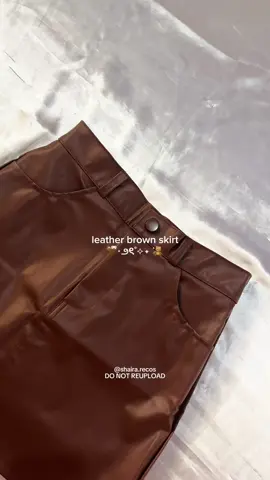 part 686 | brown leather skirt 🐻🍂 #skirt #leathercraft #miniskirt #skirtoutfit #outfit #outfitideas 