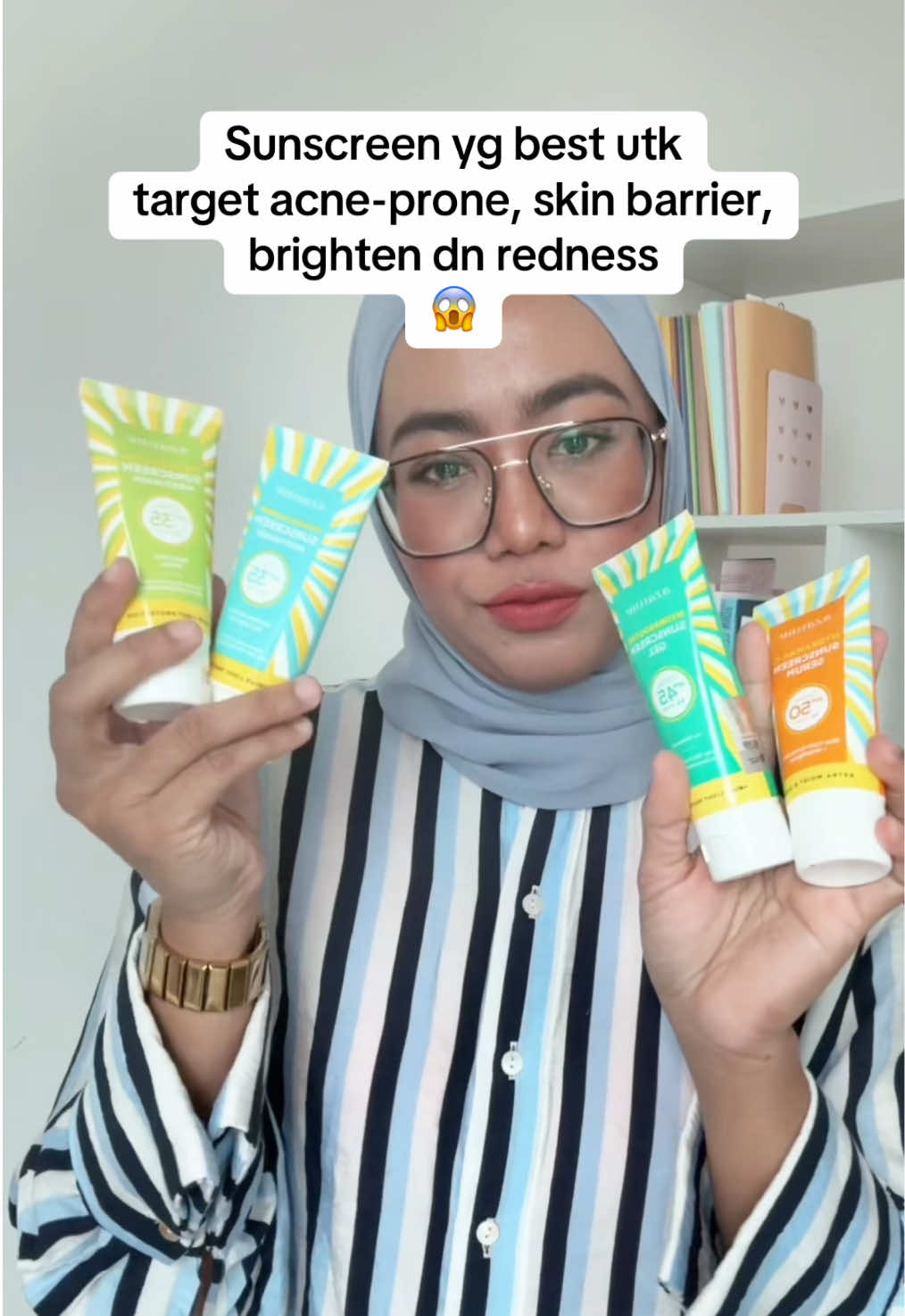 Sunscreen yg best utk target acne-prone, skin barrier, brighten dn redness 😱 #cikciraa #pendidikankulit #acneproblem #sensitiveskin #breakoutskin #clearskin #dryskin #oilyskin #normalskin #skincaremalaysia 