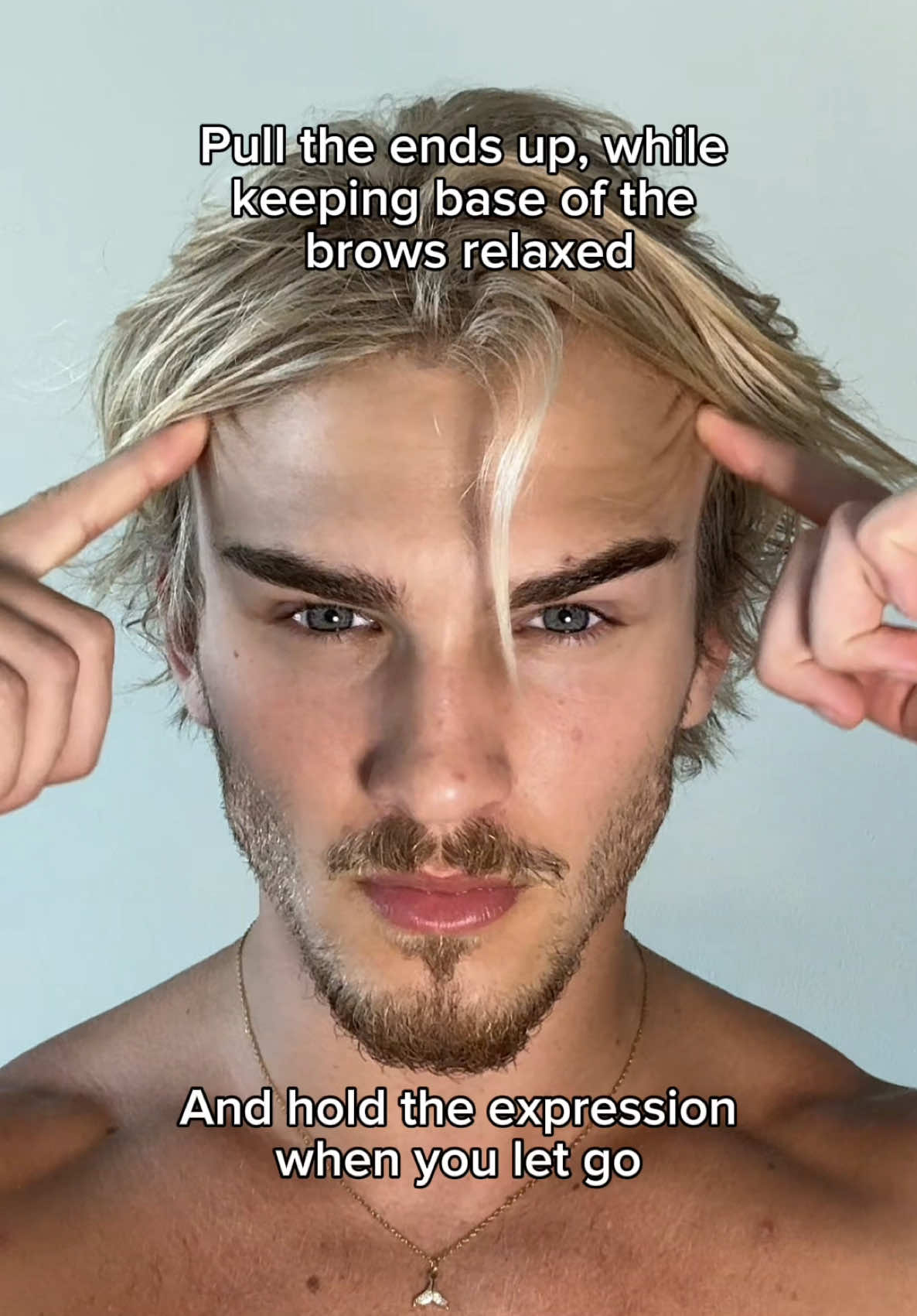 Positive brows 😈  #looksmax#GlowUp#tutorial#canthaltilt#beauty#babystickley 