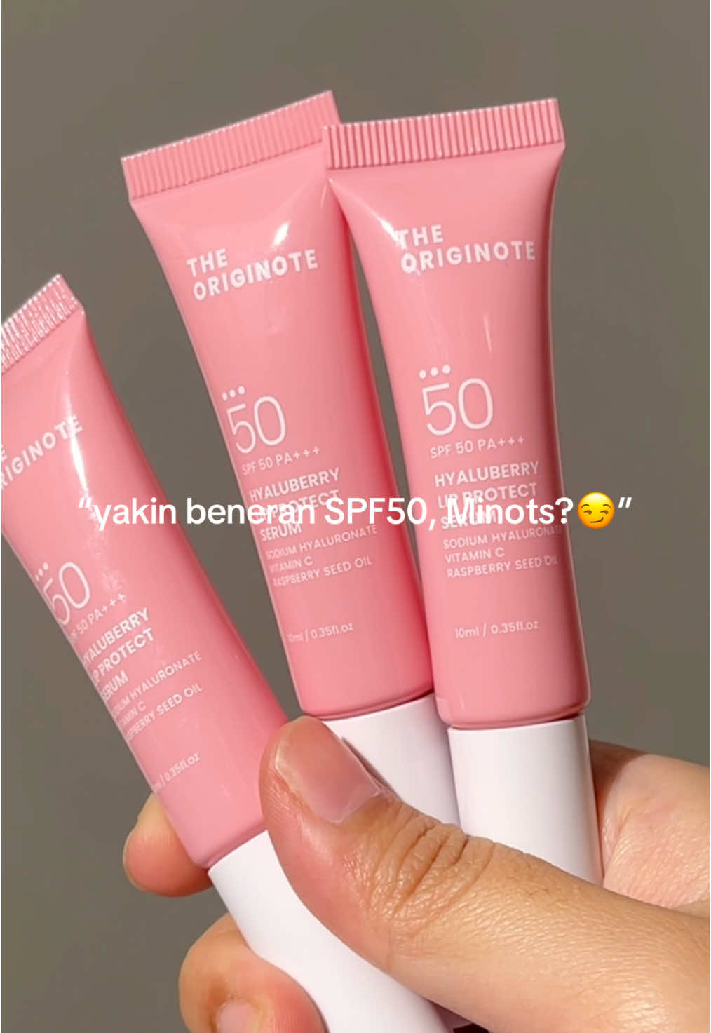 SPF50-nya ASLI!!😜☀️ #TheOriginote #LipSPF #KissTheUVRayGoodBye 