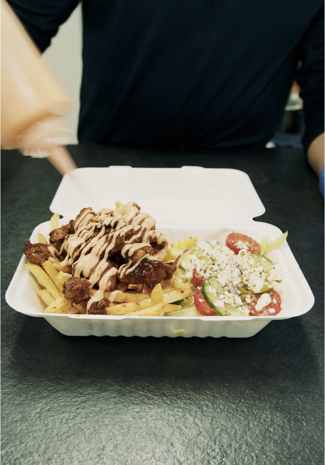 Wow, that jerk lamb 😍  #jerk #lamb #wow #thegyrosguyz #resturant #Foodie #yum 