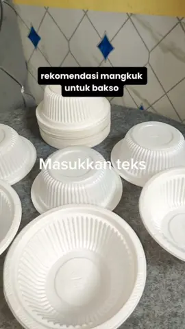 rekomendasi mangkuk plastik putih cocok untuk sajian yg berkuah