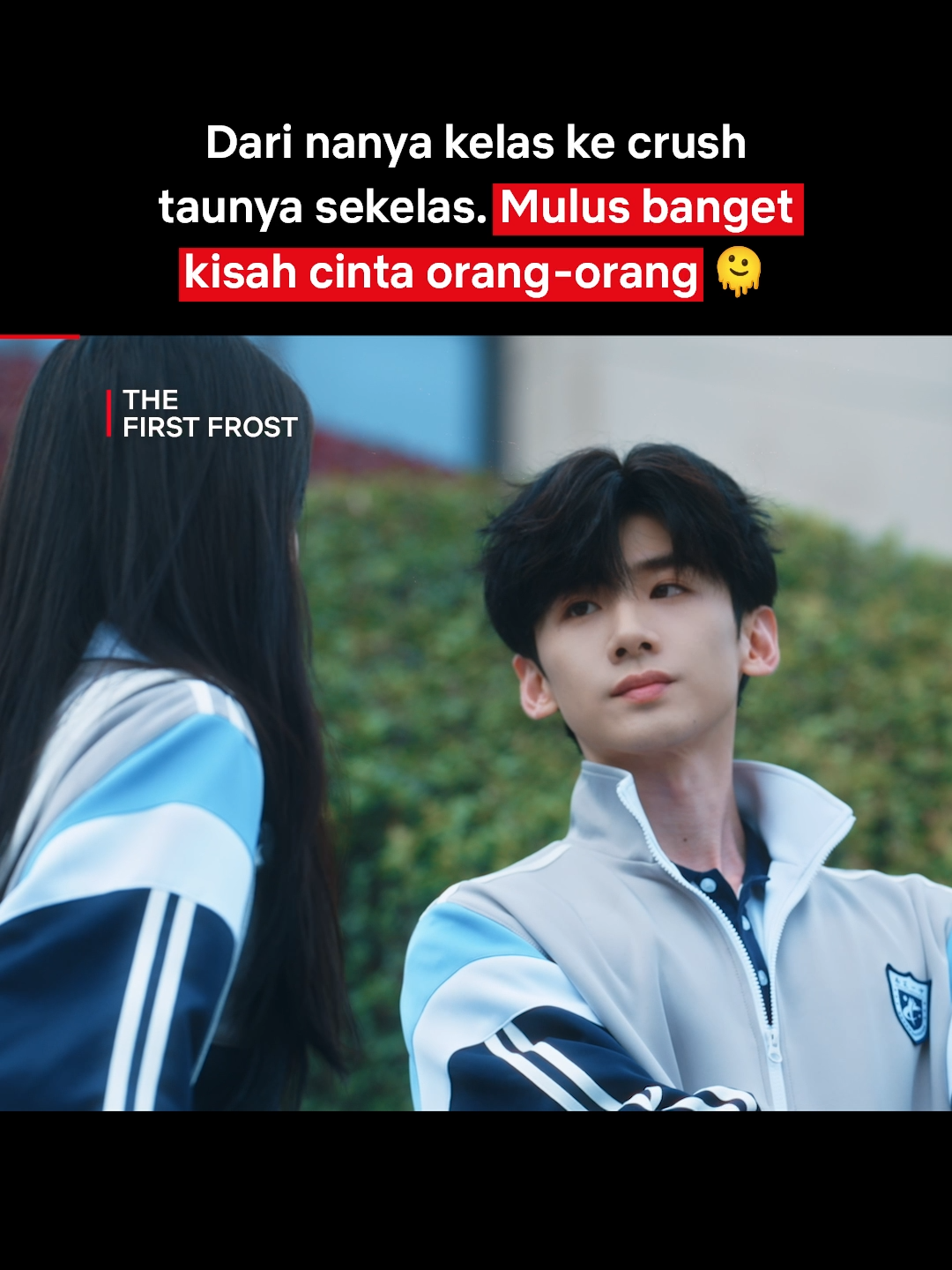 Apa boleh meet cute anak SMA segemez ini? 🥰🥰🥰 #TheFIrstFrost #ZhangRuonan #BaiJingTing #Netflix #Dracin