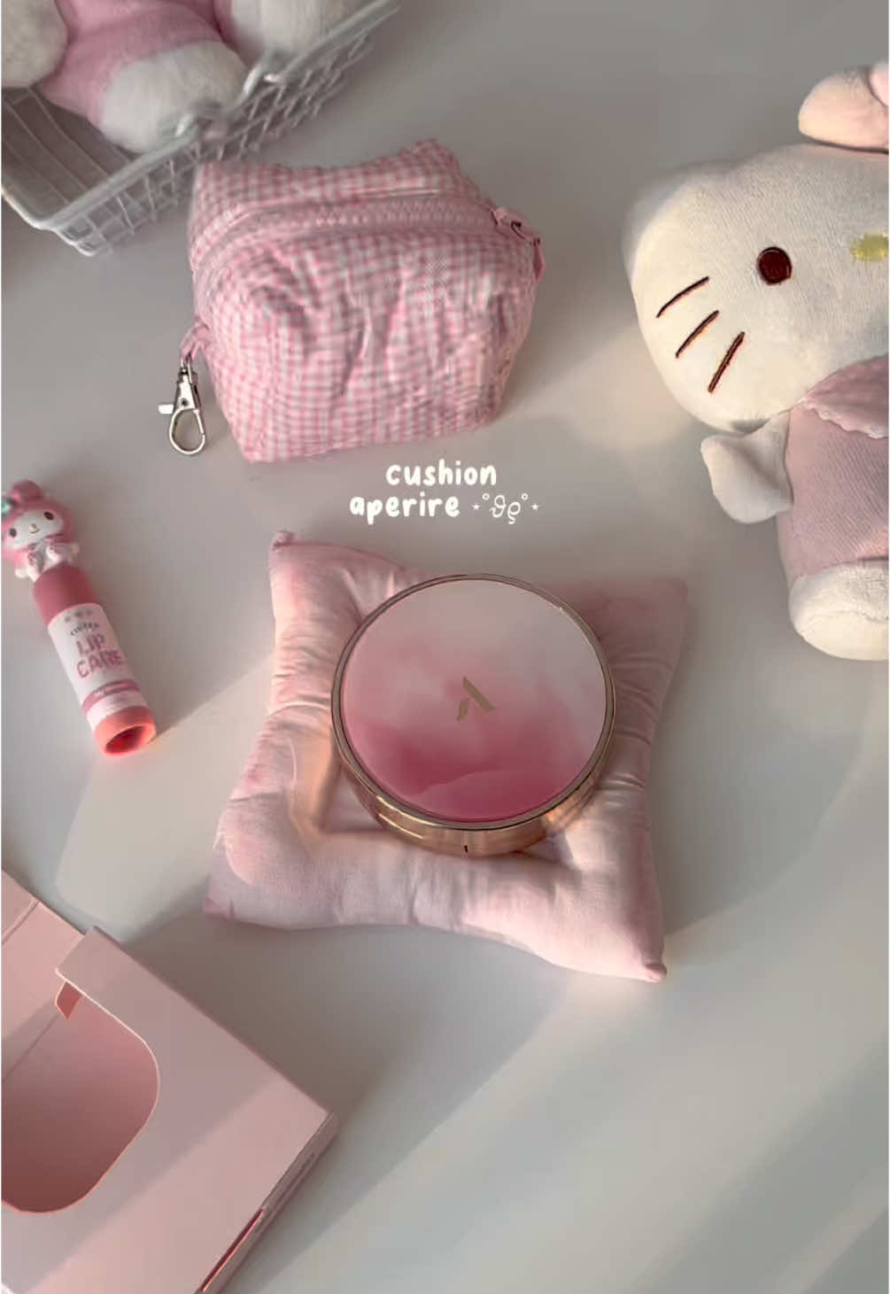 ⋆˚𝜗𝜚˚⋆ #cushion #aperirecushion #aesthetics #fyp #pink 