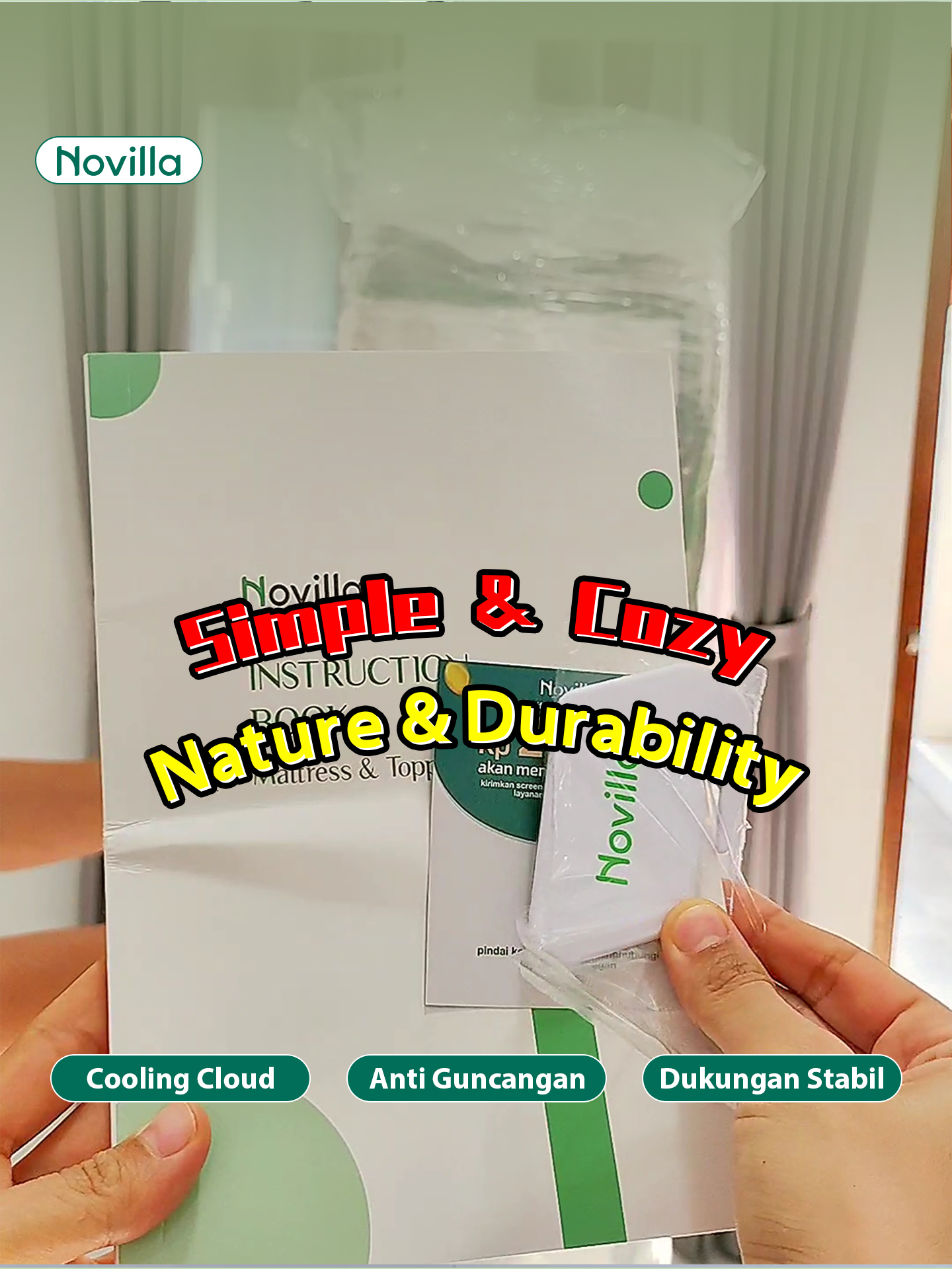 Kasur Novilla, Membuat Setiap Gerakan Berguling Mudah!#Novilla #sleep #Kasur #2025 #tidurnyenyak #tidur #IceMintTech #etypurwati
