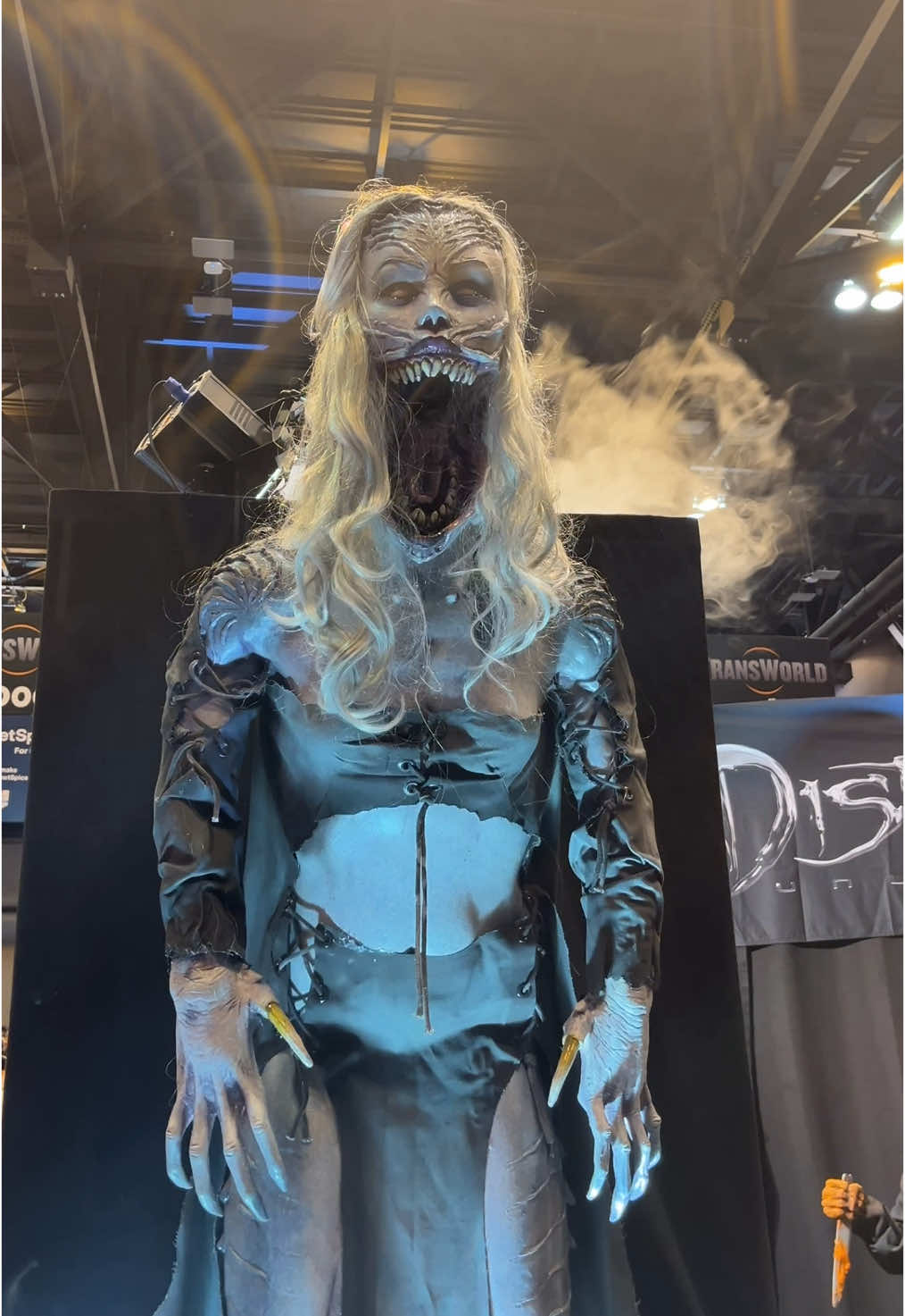 Blah blah blah… Banshee ✨ #fyp #foryou #viral #lakehickoryhaunts #hauntedhouse #hauntedattraction #transworld #transworldhaa #transworld2025 #horror #horrortok #halloween 
