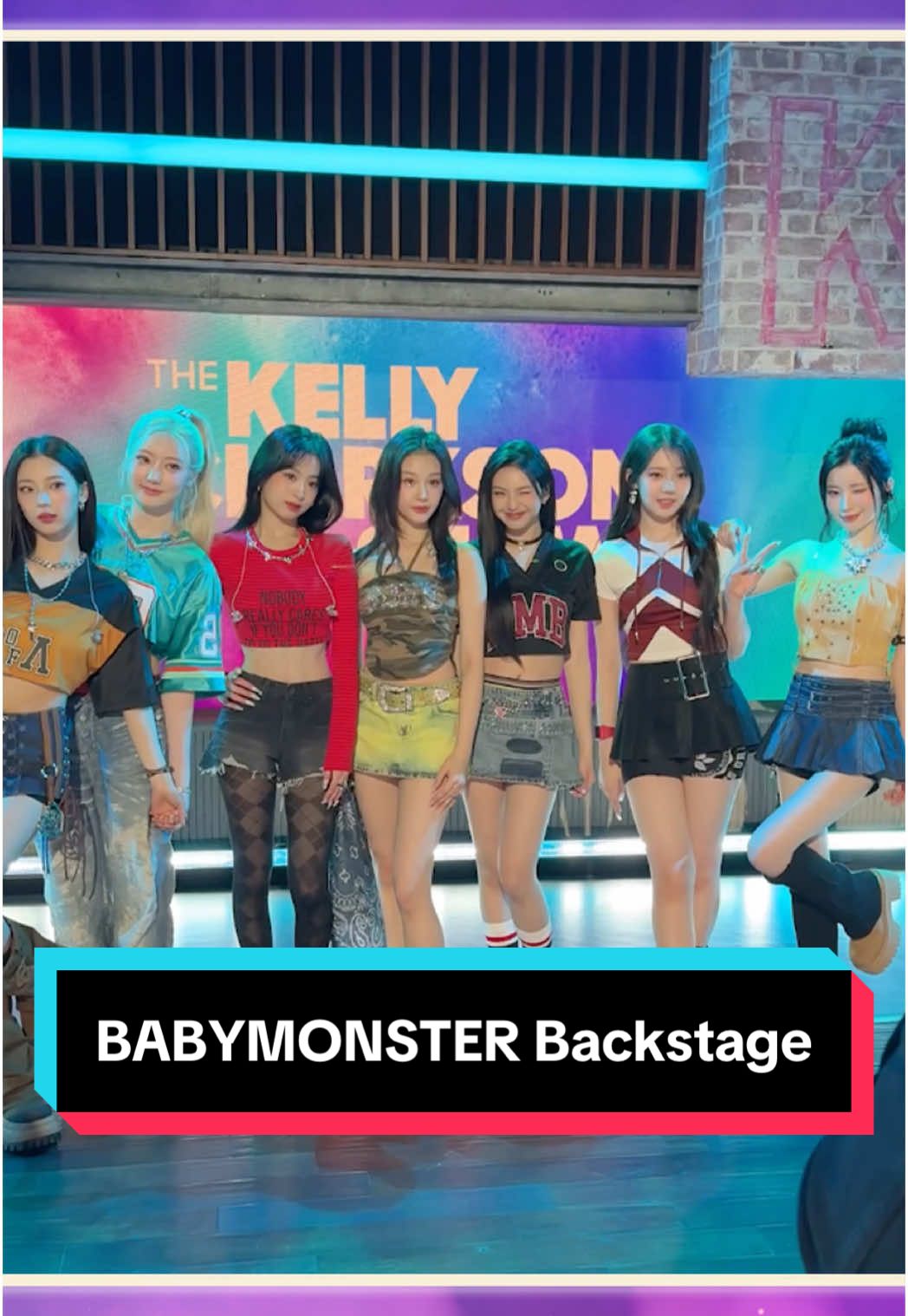 Backstage with #BABYMONSTER 🤩 #EXCLUSIVE U.S. TV debut TODAY!! #베이비몬스터 #DRIP #YG @babymonster_yg 