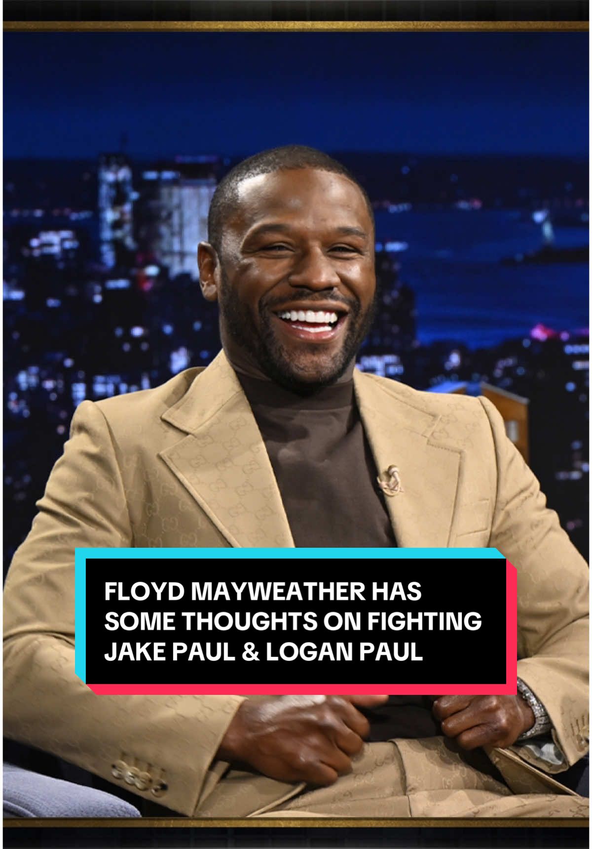 @Floyd Mayweather has some thoughts on fighting @Jake Paul and @Logan Paul 👀 #FallonTonight #TonightShow #FloydMayweather #JakePaul #LoganPaul #JimmyFallon 