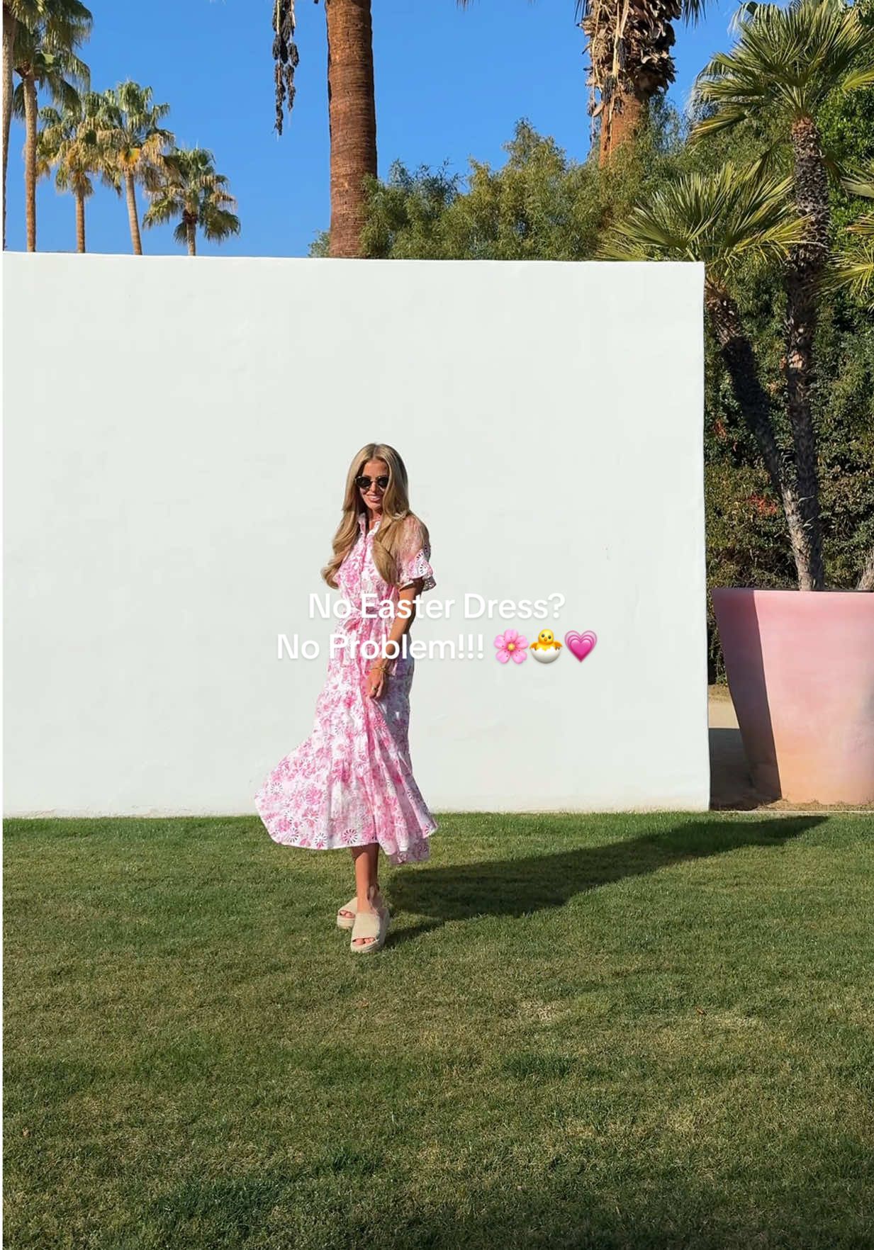 Looking for the perfect Easter dress? Look no further. We’re obsessed with our Chloe and Claire print. 💗🐣🌸 #fashion #easter #OOTD #spring