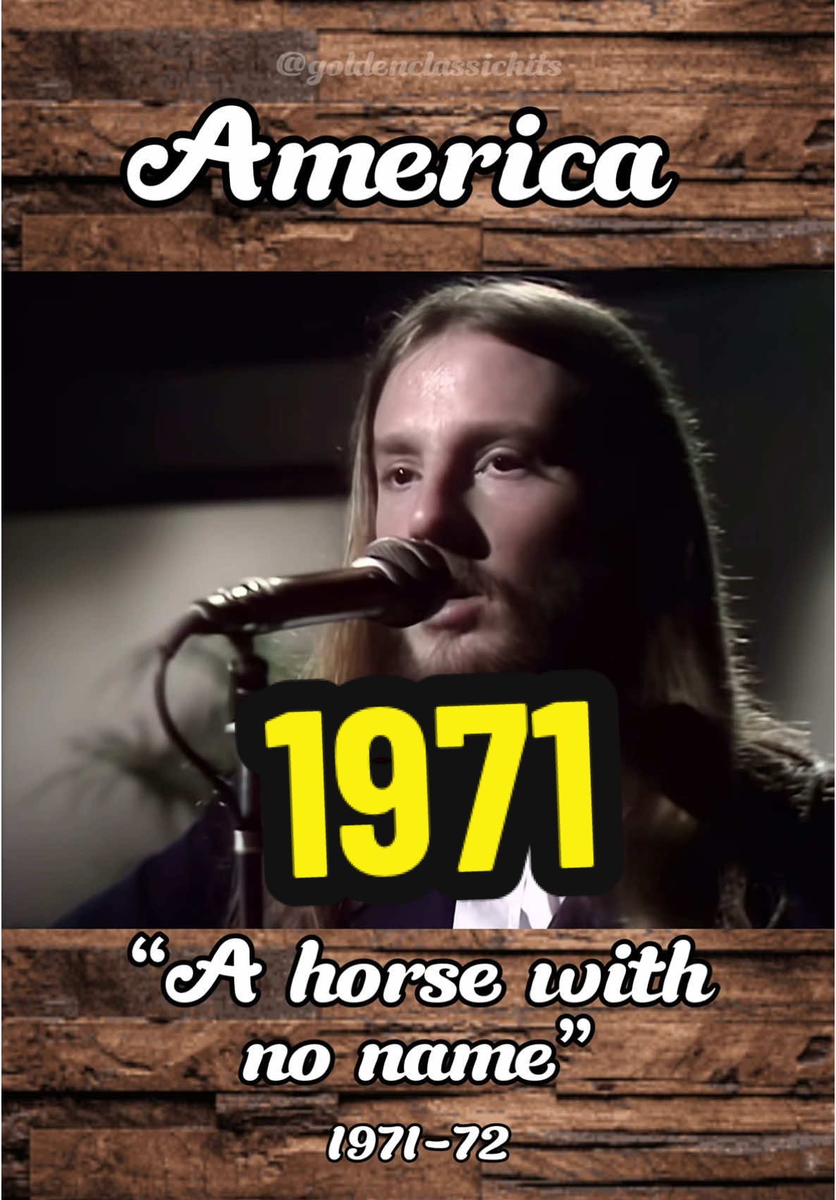 America - A horse with no name Live 1973. “A Horse with No Name