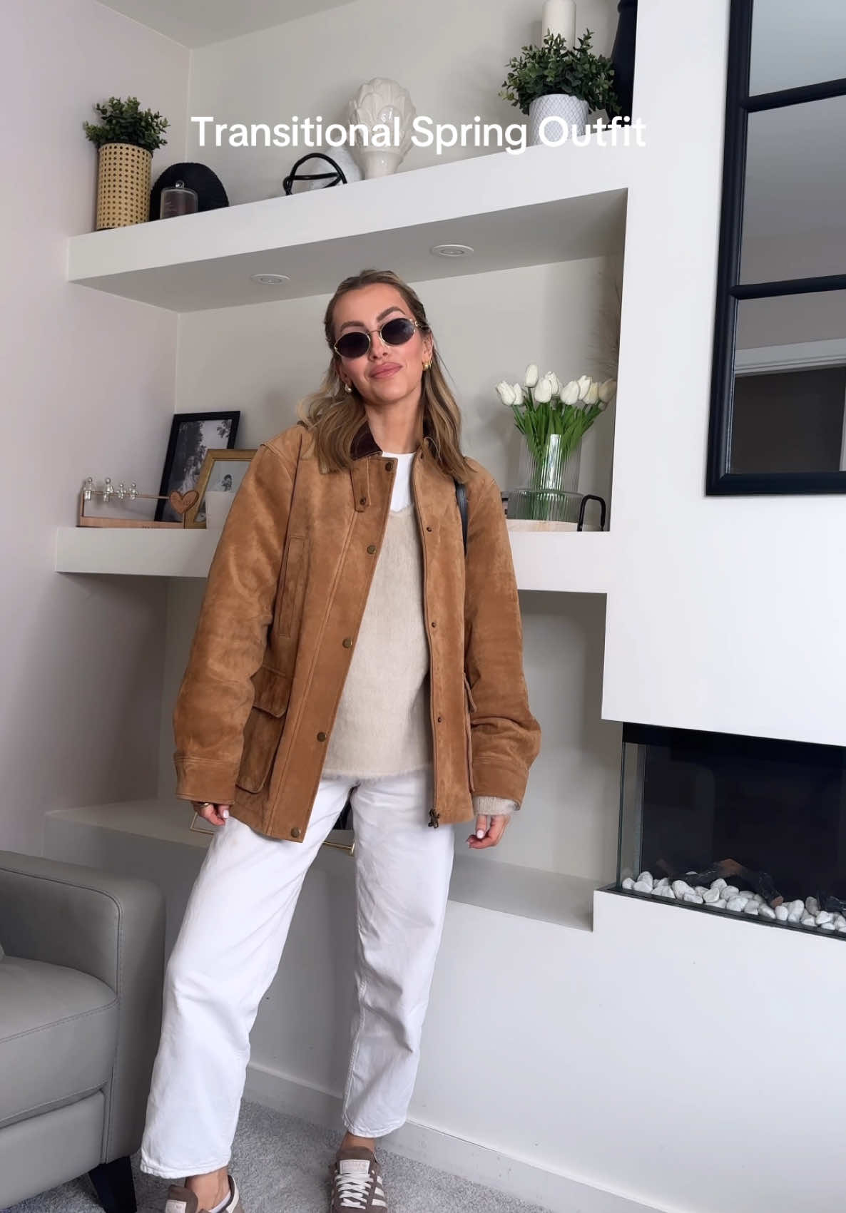 Obsessed with this barn jacket 😍  #zaraoutfit #barnjacket #springoutfit #outfitidea #casualoutfits #outfitinspo #springoutfits #zarahaul 