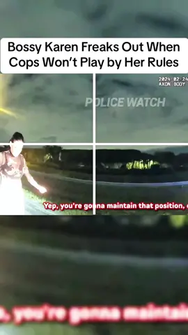 Bossy Karen Freaks Out When Cops Won’t Play by Her Rules #fyp #police #copsoftiktok 