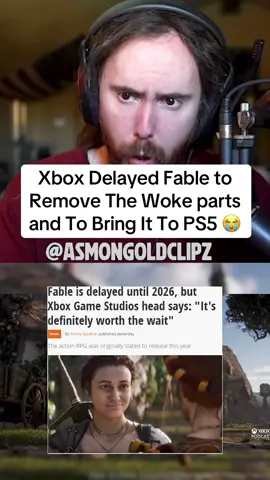 Xbox has delayed Fable till next year to possibly remove the Woke elements and bring it to PS5 😭 #asmongold #asmongoldclip #fable #xboxseriesx #ps5 #gamingtiktok #fable4 