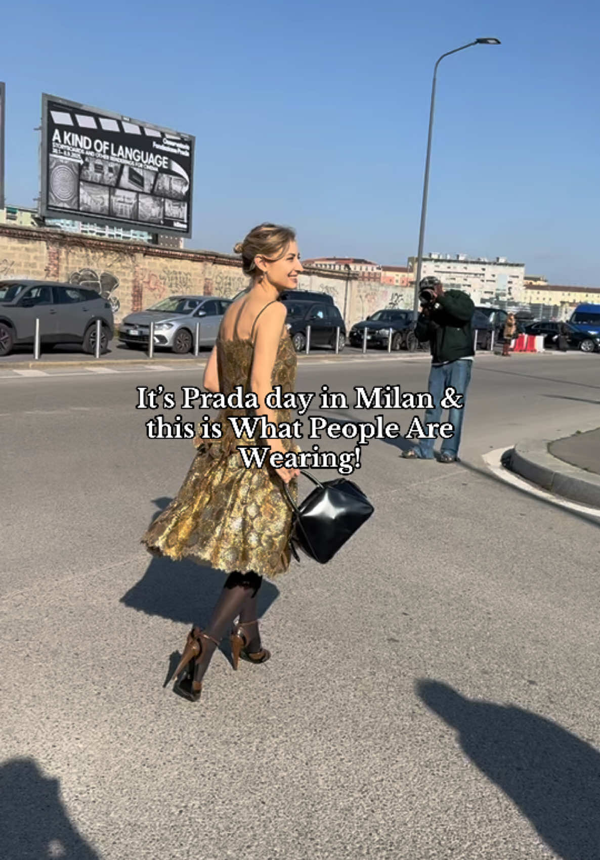 Girls just wanna have @Prada 🩵💗 this is what everyone is wearing to Prada day in Milan today! ✨  #prada #whatpeoplearewearing #milanfashionweek 