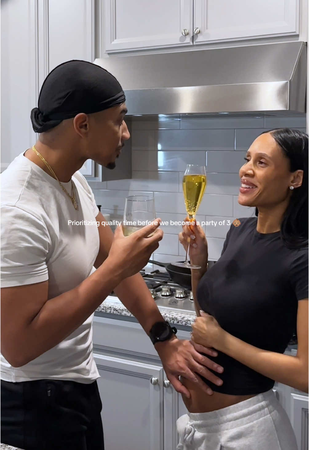 Soaking up all the baby free moments🫶🏽 🚨Pregnancy Police: the medium steak was my fiancé’s which looked way better than mine. Don’t start lol.  #blacklove #datenight #pregnancyjourney #pregnantlife 
