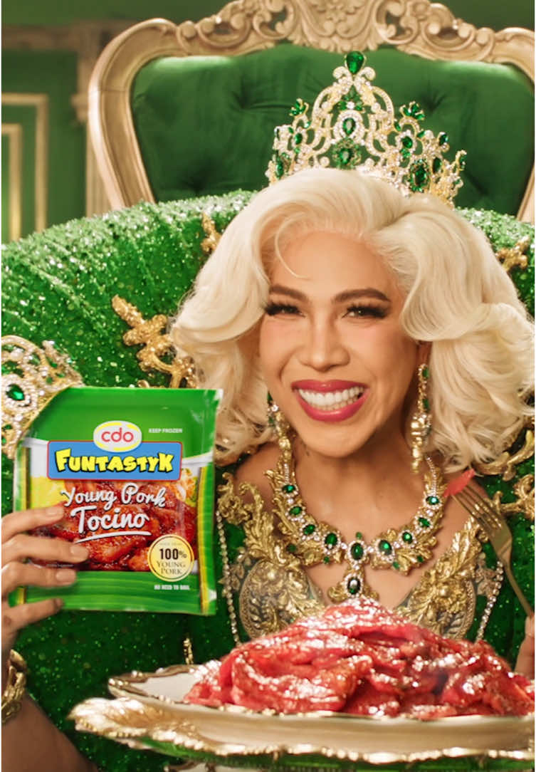 Nandito na ang #1 tocino! CDO Funtastyk Young Pork Tocino kasama ang walang iba kundi ang #1 Unkabogable Reyna Vice Ganda @Vice Ganda! 👑 #Funtastyk #FuntastykTocino #FuntastykViceGanda #ViceGanda  ASC REF. NO: C0089P022125C