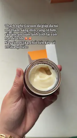 Chiếc deal này hờiiii zữ nhaaa #thachnghe #thachnghehungyen #thachnghehungyencocoon #kemduongcocoon #cocoon #cocoonvietnam #review #reviewlamdep #beautytips #goclamdep #xuhuong 