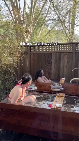 Gossiping while soaking in a jacuzzi would heal me. @dez smith @Katie Fang  #travel #thisandyap #gossip #spring #besties #nature #tea #friendship #vspink #trend 